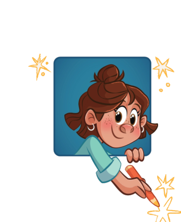 Illustration of Tori drawing